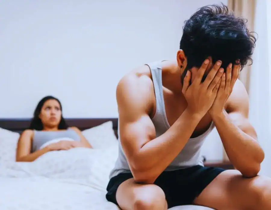Image of upset man in need of erectile dysfunction treatment Chipping Norton